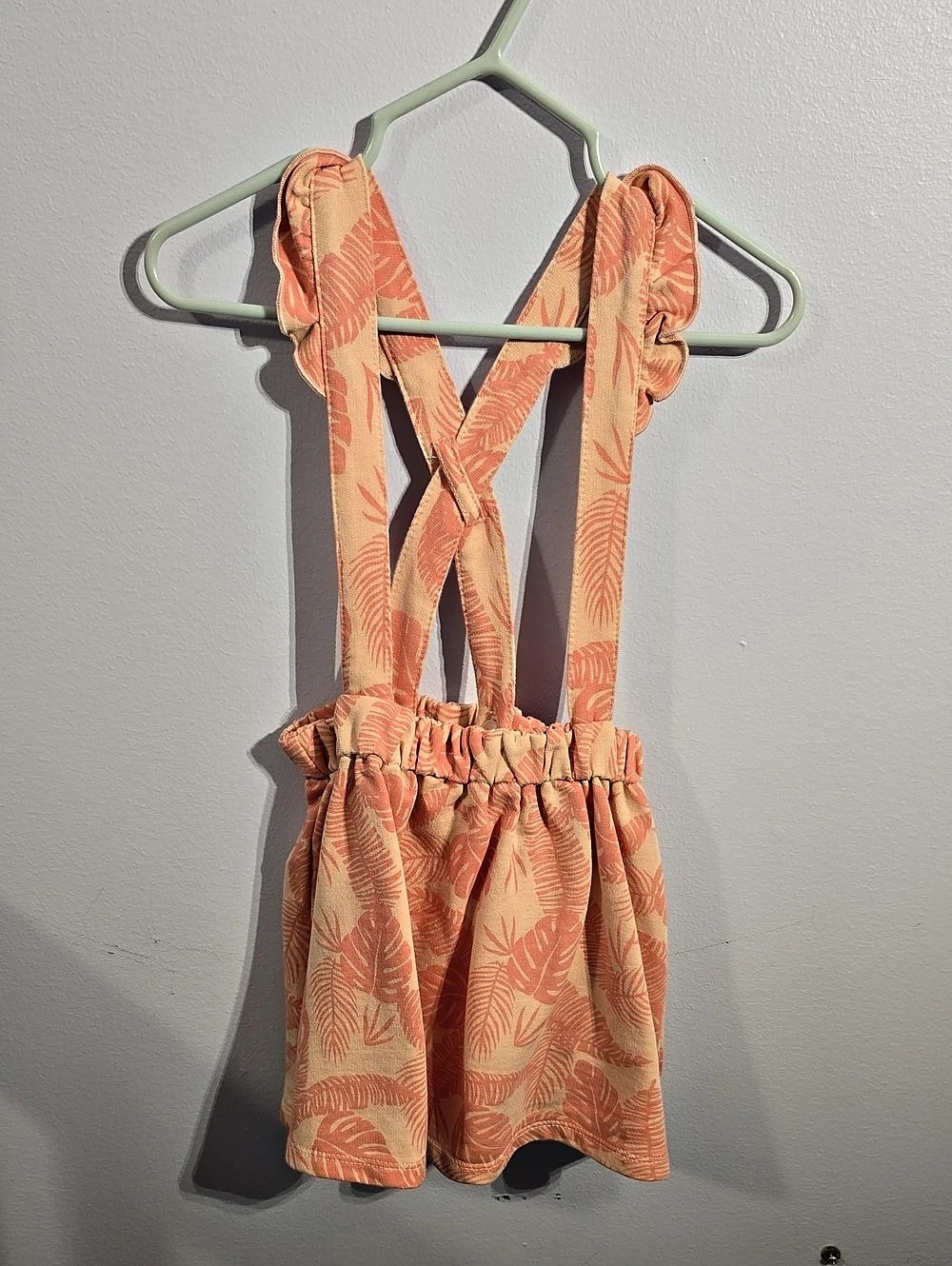 Floral Romper in Orange & Pink